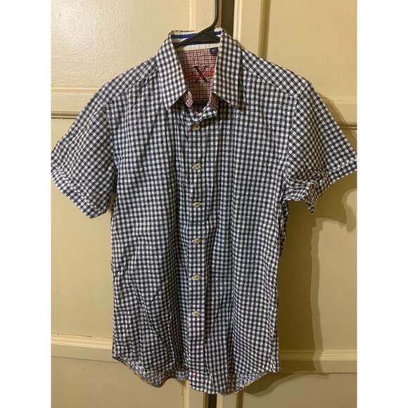 Robert Graham Plaid Paisley Button Down Shirt Short Sleeve Size Small - Picture 3 of 11